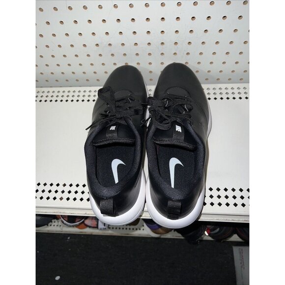 Nike Roshe G Tour Mens Leather Golf Shoes Spikes Size 9 WIDE Black White main image 5